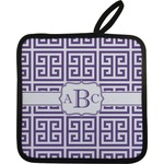 Greek Key Pot Holder w/ Monogram