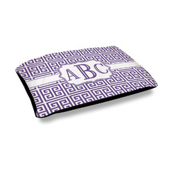 Greek Key Outdoor Dog Bed - Medium (Personalized)
