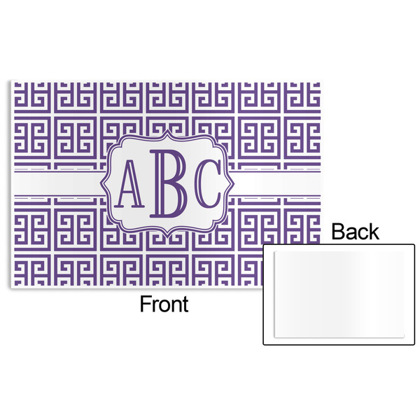 Greek Key Disposable Paper Placemat - Front & Back