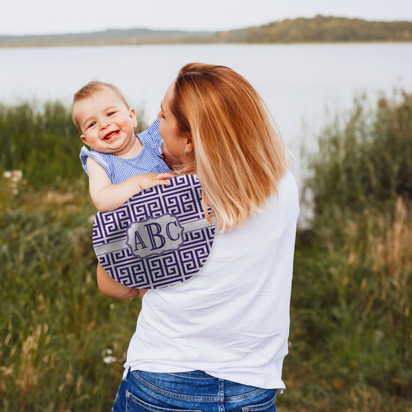 Greek Key Peanut Shaped Burp - Lifestyle
