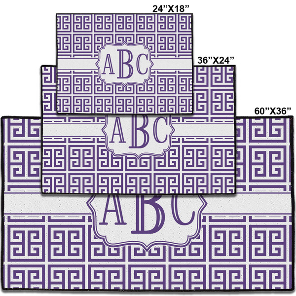 Greek Key Personalized Door Mat - Group Parent IMF