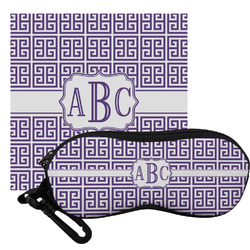 Greek Key Eyeglass Case & Cloth (Personalized)