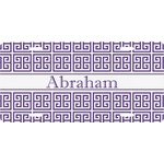 Greek Key Front License Plate (Personalized)