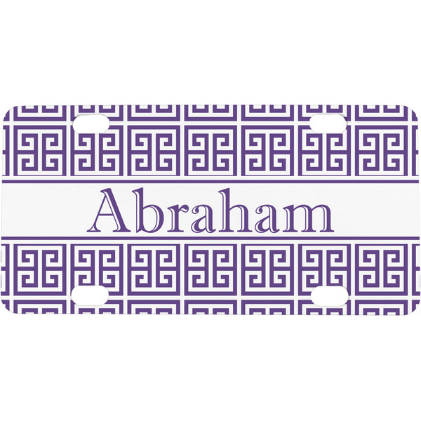 Custom Greek Key Mini/Bicycle License Plate (Personalized)