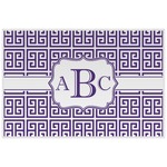 Greek Key Laminated Placemat w/ Monogram