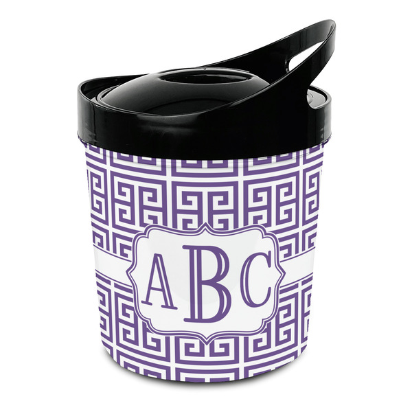 Custom Greek Key Plastic Ice Bucket (Personalized)