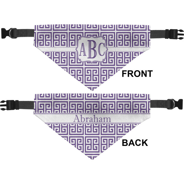 Greek Key Pet Bandana Approval