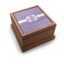 Greek Key Pet Urn w/ Monogram