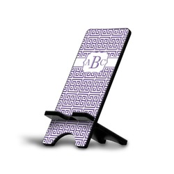 Greek Key Cell Phone Stand (Large) (Personalized)