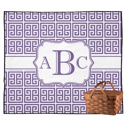Greek Key Outdoor Picnic Blanket (Personalized)