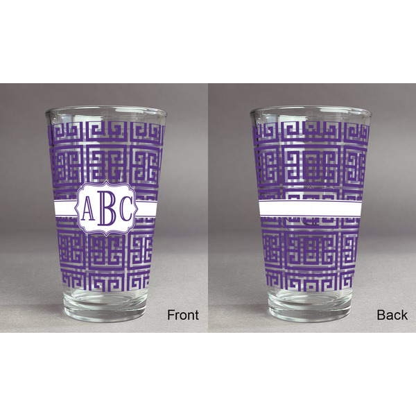 Greek Key Pint Glass - Full Fill w Transparency - Approval