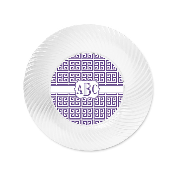 Greek Key Plastic Party Appetizer & Dessert Plates - Approval