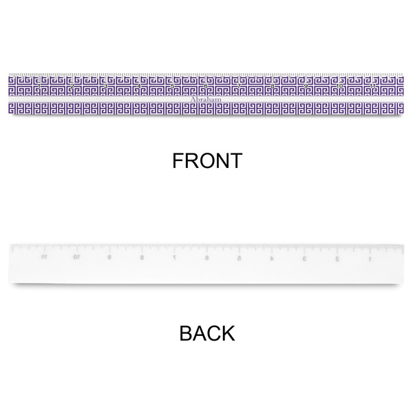 Greek Key Plastic Ruler - 12" - APPROVAL
