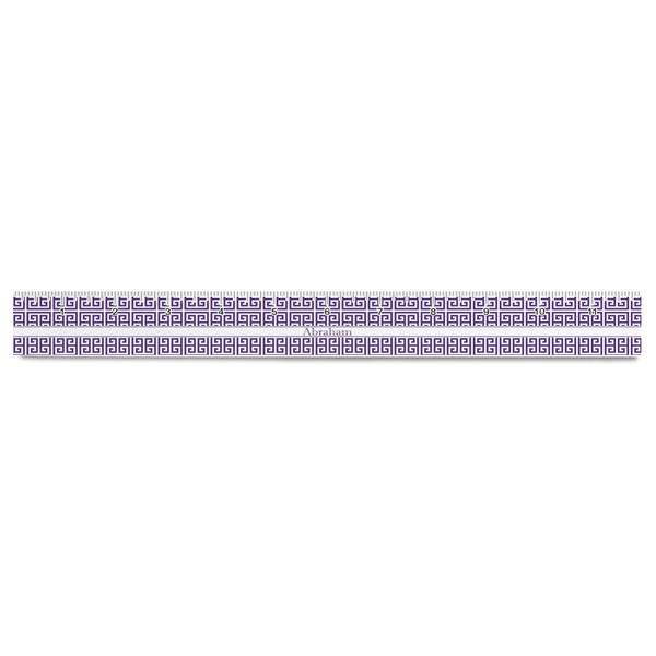 Greek Key Plastic Ruler - 12" - FRONT