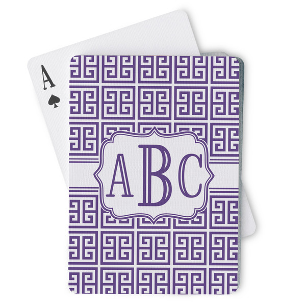 Custom Greek Key Playing Cards (Personalized)