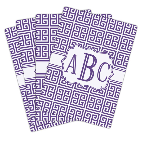 Greek Key Playing Cards - Hand Back View