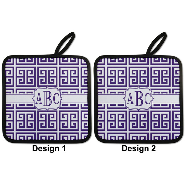 Greek Key Pot Holders - Set of 2 APPROVAL