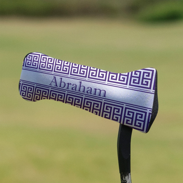 Greek Key Putter Cover - On Putter