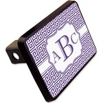 Greek Key Rectangular Trailer Hitch Cover - 2" (Personalized)