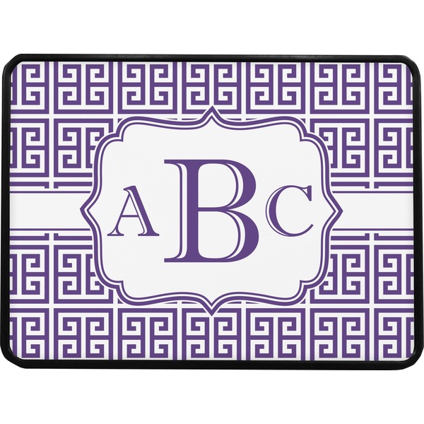 Greek Key Rectangular Trailer Hitch Cover (Personalized)