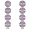 Greek Key Round Linen Placemats - APPROVAL Set of 4 (double sided)