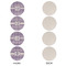 Greek Key Round Linen Placemats - APPROVAL Set of 4 (single sided)