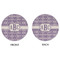 Greek Key Round Linen Placemats - APPROVAL (double sided)