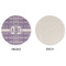 Greek Key Round Linen Placemats - APPROVAL (single sided)