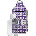 Greek Key Hand Sanitizer & Keychain Holder - Large (Personalized)