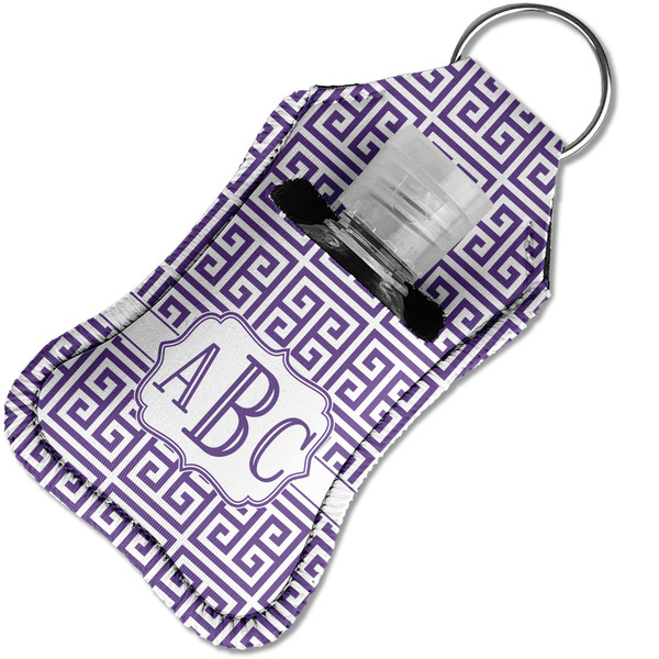 Greek Key Sanitizer Holder Keychain - Small in Case