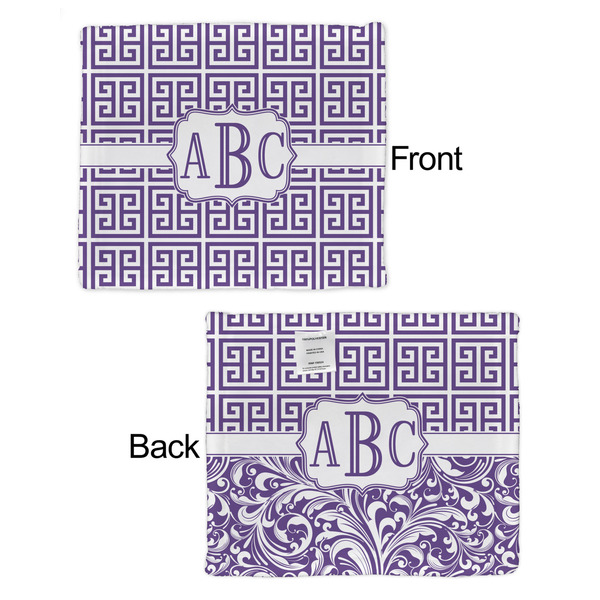 Greek Key Security Blanket - Front & Back View