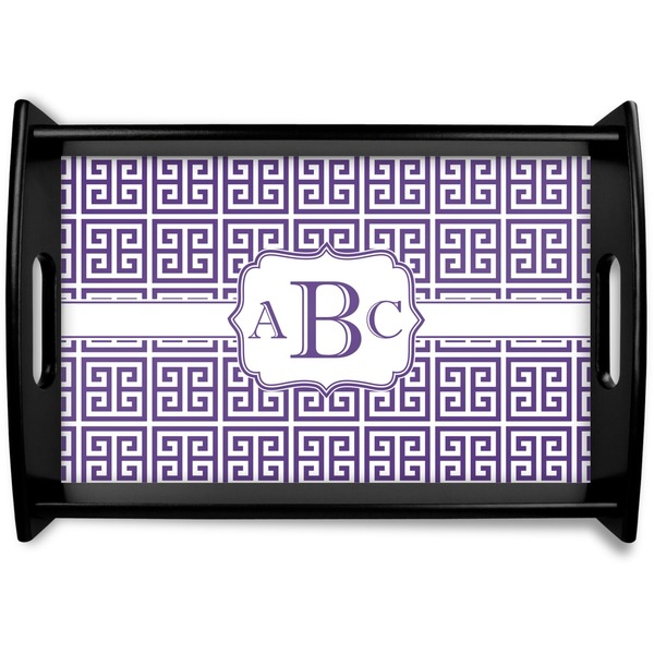 Custom Greek Key Wooden Tray (Personalized)