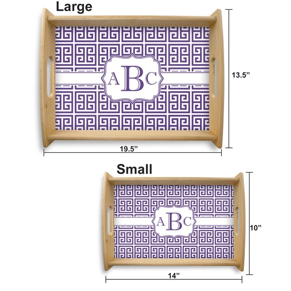 Greek Key Serving Tray Wood Sizes