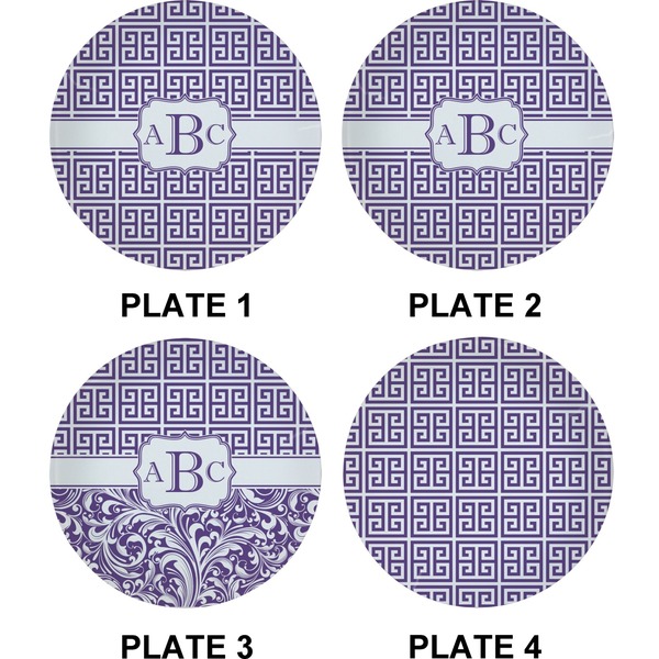 Greek Key Set of Appetizer / Dessert Plates (Approval)