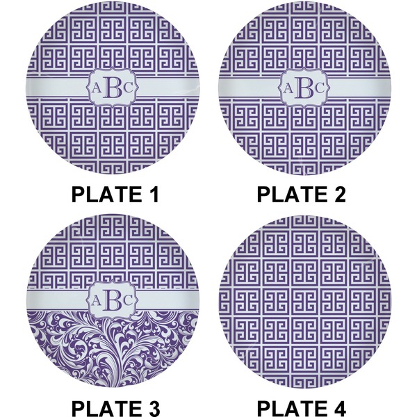 Greek Key Set of Lunch / Dinner Plates (Approval)