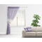 Greek Key Sheer Curtain With Window and Rod - in Room Matching Pillow