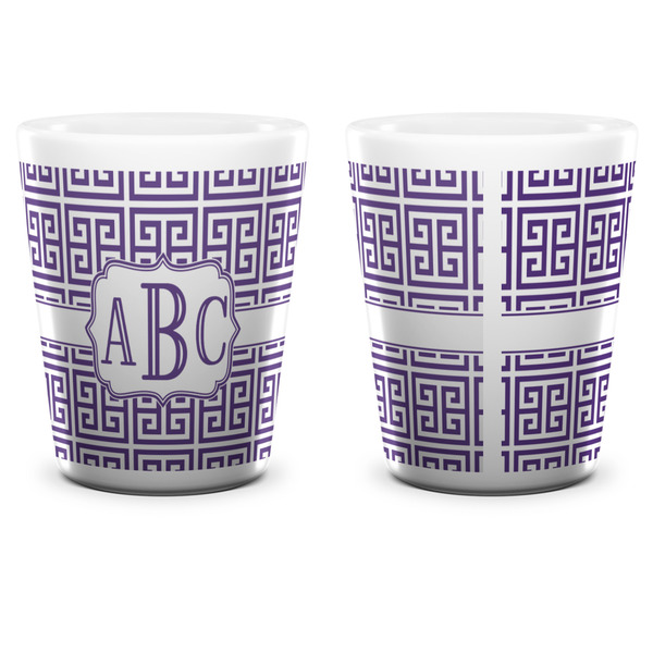 Greek Key Shot Glass - White - APPROVAL
