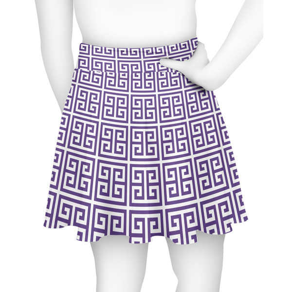 Greek Key Skater Skirt - Back