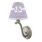 Greek Key Small Chandelier Lamp - LIFESTYLE (on wall lamp)