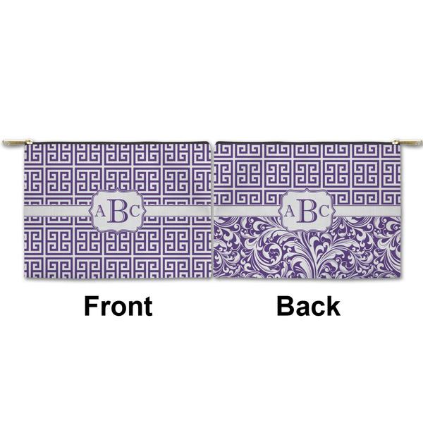 Greek Key Small Zipper Pouch Approval (Front and Back)