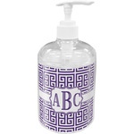 Greek Key Acrylic Soap & Lotion Bottle (Personalized)