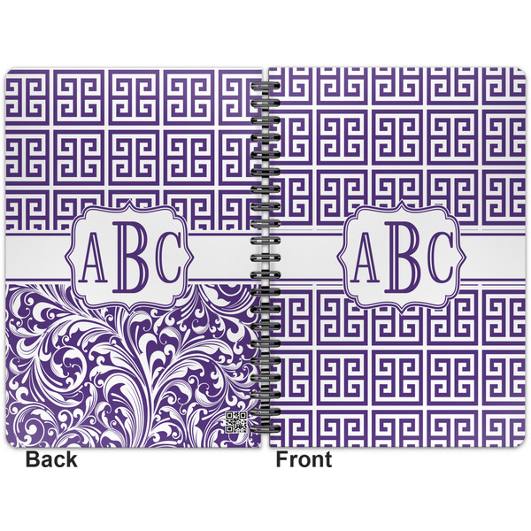 Greek Key Spiral Journal 7 x 10 - Apvl