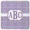 Greek Key Square Rubber Backed Coaster (Personalized)