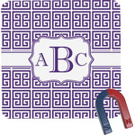 Greek Key Square Fridge Magnet (Personalized)