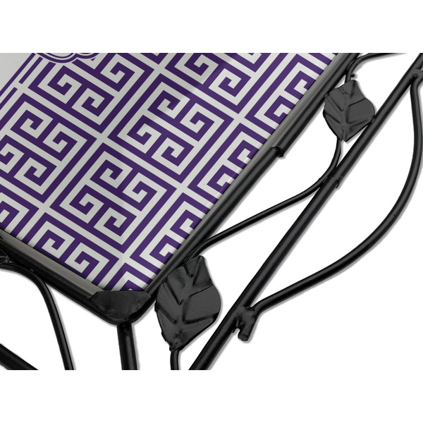 Greek Key Square Trivet - Detail