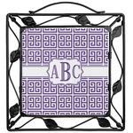 Greek Key Square Trivet (Personalized)