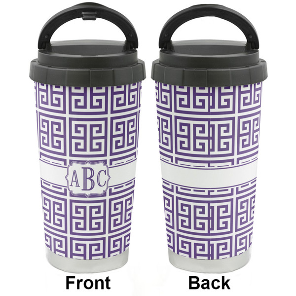 Greek Key Stainless Steel Travel Cup - Apvl