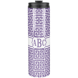 Greek Key Stainless Steel Skinny Tumbler - 20 oz (Personalized)