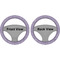 Greek Key Steering Wheel Cover- Front and Back
