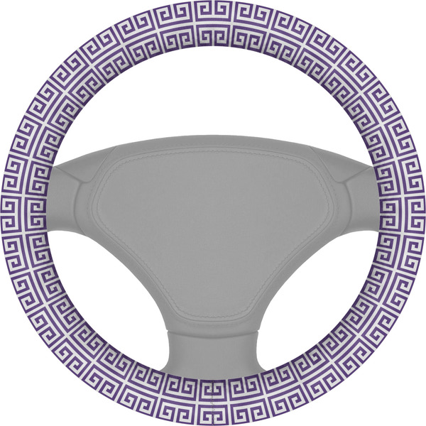 Custom Greek Key Steering Wheel Cover